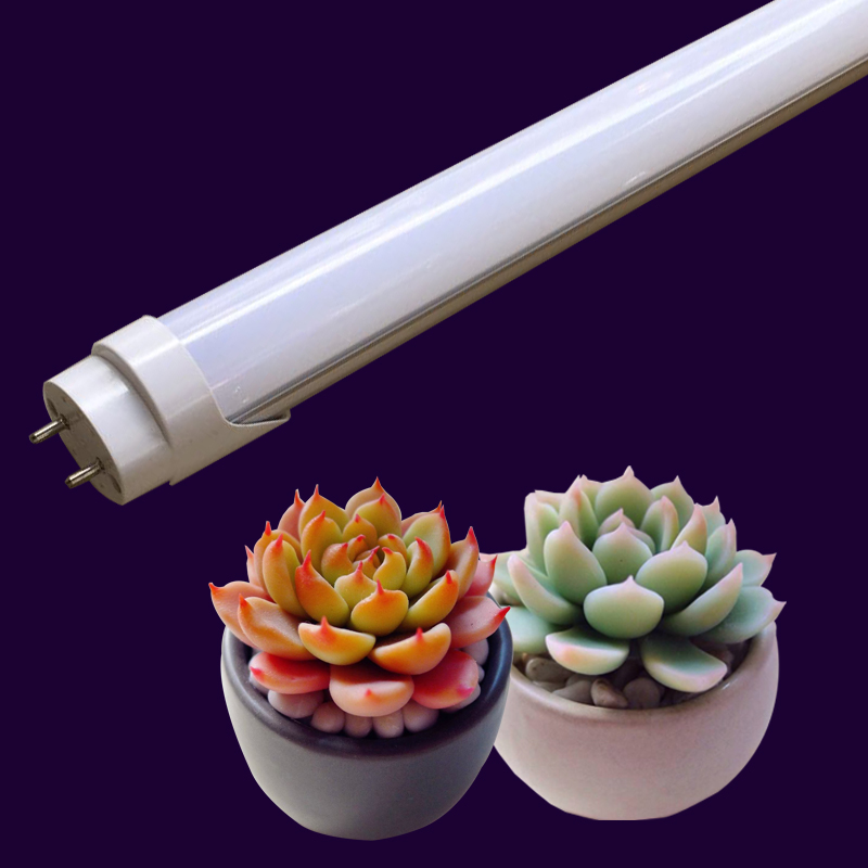 thumbnail interactive-video image 1 of 8-Pack 4FT T8 LED Grow Lights Full Spectrum 40W - Red Spectrum Plant Light 1 of 4