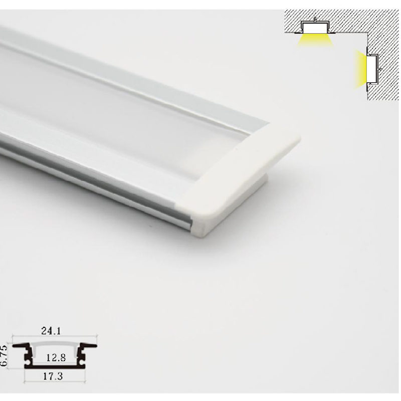 led strip recessed profiles