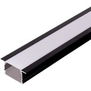 black aluminum profile