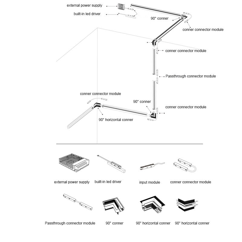 Magnetic Track Lighting System