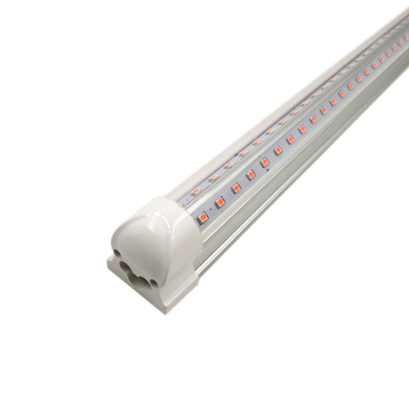 2ft 20W LED Grow Light Fixture | 4 Tubes T8 | Full Spectrum Pink | 500W Equivalent