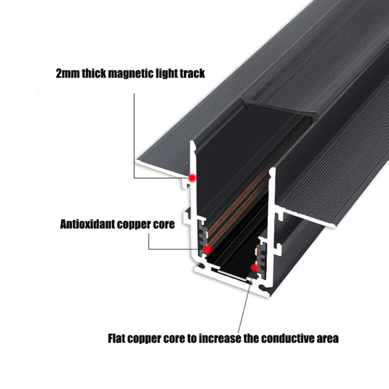 2mm thick magnetic light track