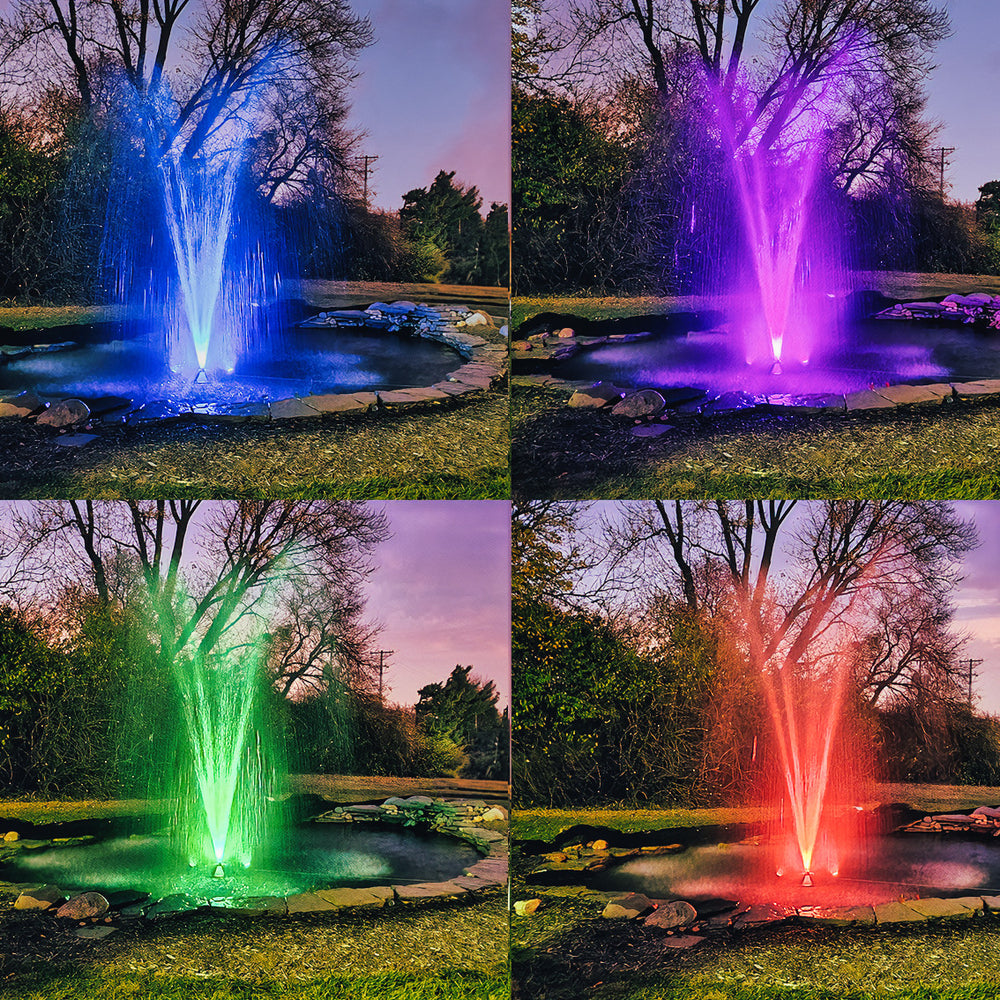 lighted fountain for pool