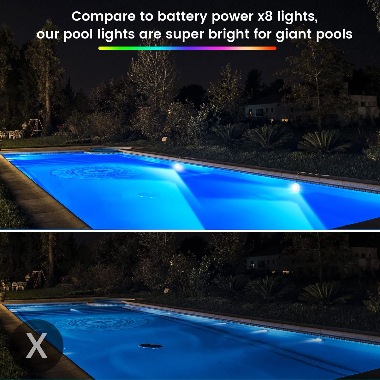 pool light for above ground pool details