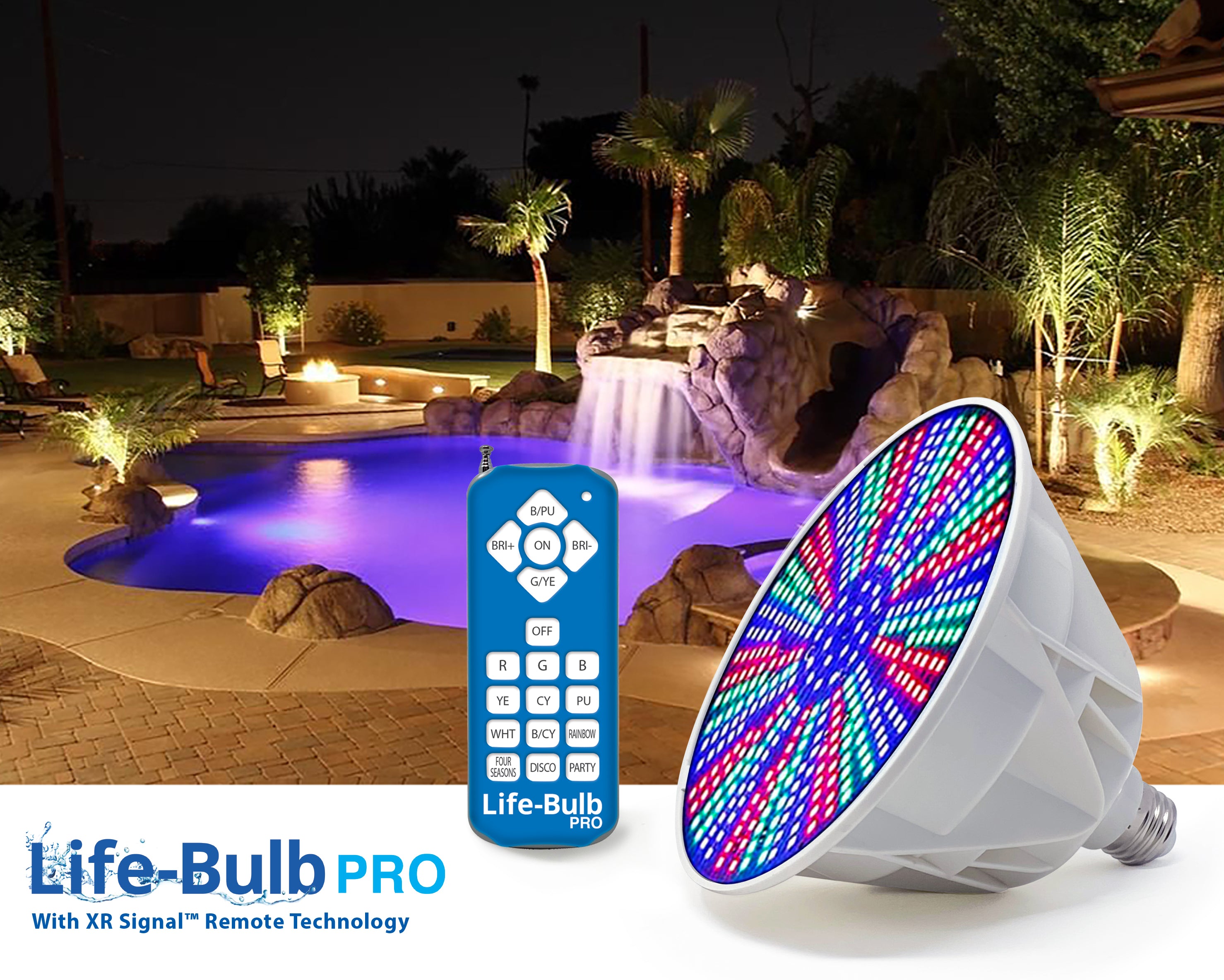 color changing pool light